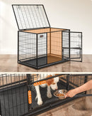 FEANDREA HEAVY DOG CAGE, 107 X 70 X 75 CM FOR LARGE AND MEDIUM DOGS PPD001B01 - Like New