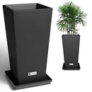 ELEVENS OUTDOOR PLANTER LARGER FLOWER POTS INDOOR V-SHAPE TALL PLANTERS 2PK - Like New