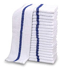 GOLD TEXTILES 120PC New Cotton Blend White Restaurant Bar Mops Kitchen Towels - Brand New