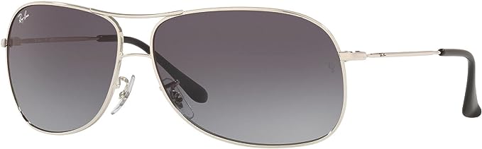 Ray-Ban RB3267 Silver with Grey Fade Lens 64mm Sunglasses - Like New