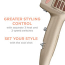 CONAIR INFINITIPRO 4-IN-1 FRIZZ FREE STYLING HAIR DRYER AND 4 ATTACHMENTS COPPER - Like New