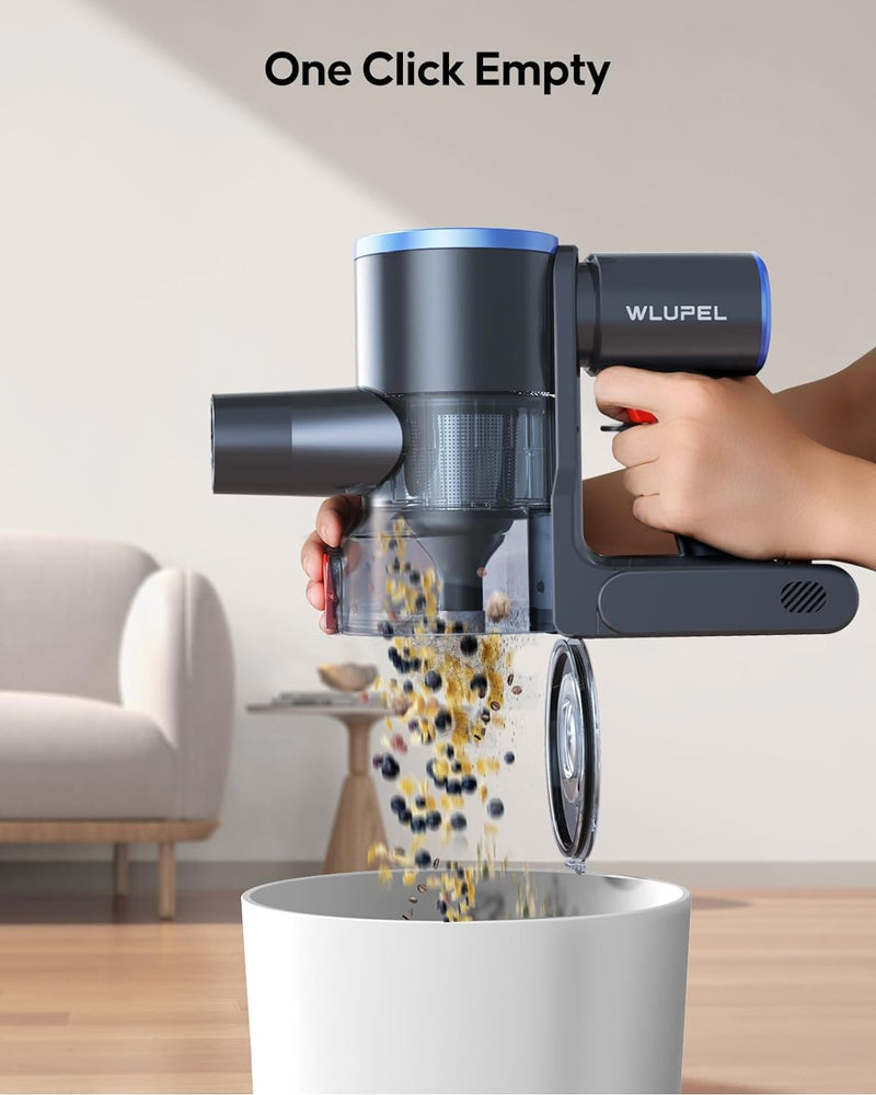 WLUPEL HERO 9E Cordless Stick Vacuum Cleaner,30KPA 400W, up to 45 Mins - Blue - Like New