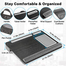 ABOVETEK LAP DESK HOME OFFICE DESK WITH TABLET PEN HOLDER LD-255G - GRAY WOOD - Like New