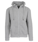 BLUE ICE MEN’S FLEECE-LINED FULL-ZIP HOODIE - SIZE: MEN M - HEATHER GRAY - Brand New