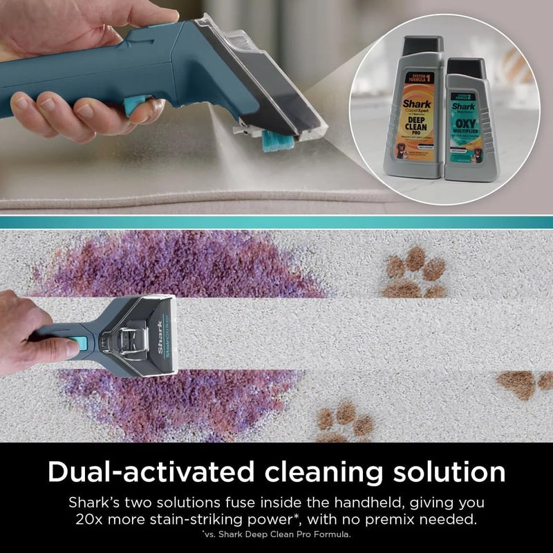 Shark R-EX200 CarpetXpert with Stain Striker, Upright Carpet, Area Rug - Navy - Like New