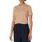 AMAZON ESSENTIALS WOMEN'S REGULAR-FIT SHORT SLEEVE PULLOVER SWEATER, M, CAMEL - Brand New
