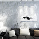 Luropa 3D Modern Print Wallpaper 20.8" Width 393" Roll, B0B2S7BVK4 - Silver Grey - Brand New