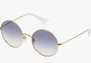 Ray-Ban Women's RB3592-001/I9-50-20 Ja-jo Sunglasses Gold LENSES Blue - Like New