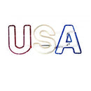 FlexiArt Red, White and Blue Lighted Patriotic USA Sign - Brand New