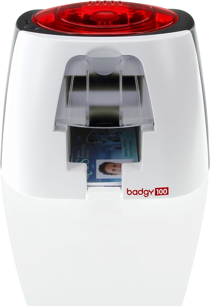 Evolis Badgy100 Plastic ID Card Solution B12U0000RS - Multicolor Like New