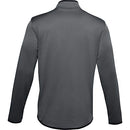 UNDER ARMOUR MEN'S ARMOUR FLEECE 1/2 ZIP T-SHIRT PITCH GRAY/BLACK SIZE SMALL - Brand New