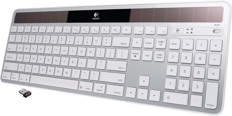 Logitech Wireless Solar K750 for Mac - keyboard English - white Like New