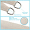 AsterOutdoor Sun Shade Sail Rectangle 10' x 13' UV Block Canopy Outdoor Cream - Like New