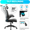 KERDOM Ergonomic Office Chair with Headrest and Flip-up Arms - Black - Like New