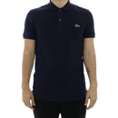 LACOSTE MENS SLIM FIT PIQUE POLO NAVY BLUE-XL - NAVY - Brand New