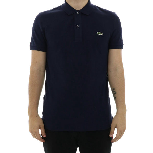 LACOSTE MENS SLIM FIT PIQUE POLO NAVY BLUE-XL - NAVY - Brand New