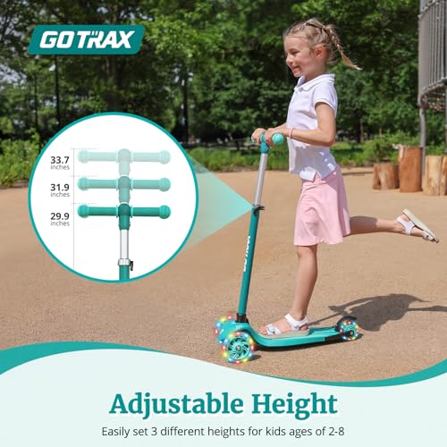 GOTRAX KS1 KIDS KICK SCOOTER, LED LIGHTED WHEELS, RECOMMENDED - Scratch & Dent