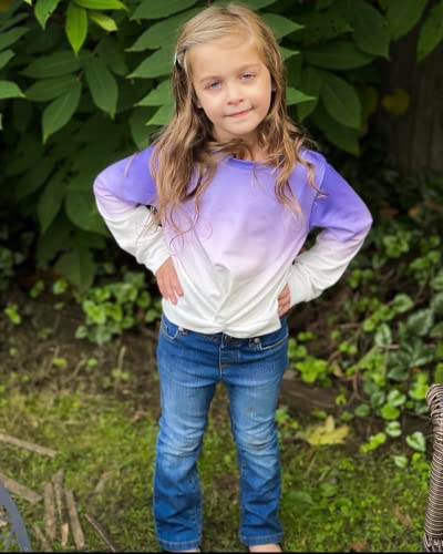 ARSHINER GIRLS CASUAL TWIST FRONT LONG SLEEVE CROP TOPS PULLOVER - SIZE 160 - Brand New