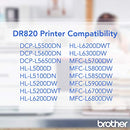 BROTHER GENUINE DRUM UNIT DR820 SEAMLESS INTEGRATION YIELDS UP TO 30,000 PAGES - Brand New