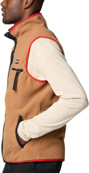 COLUMBIA MEN'S HELVETIA II VEST - SIZE: MEN SMALL - CAMEL BROWN - Like New