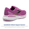 BROOKS WOMEN’S ADRENALINE GTS 23 RUNNING SHOE - ORCHID/BLACK/PURPLE - SIZE 6.5 - Like New