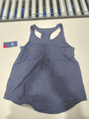 REEBOK WOMEN VITAL MARLED TANK TOP - SIZE: WOMEN M - MARITIME BLUE HEATHER - Brand New