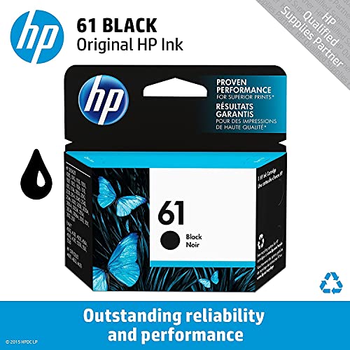 HP 61 Black Ink Cartridge | Works with *DeskJet 1000 | CH561WN Like New