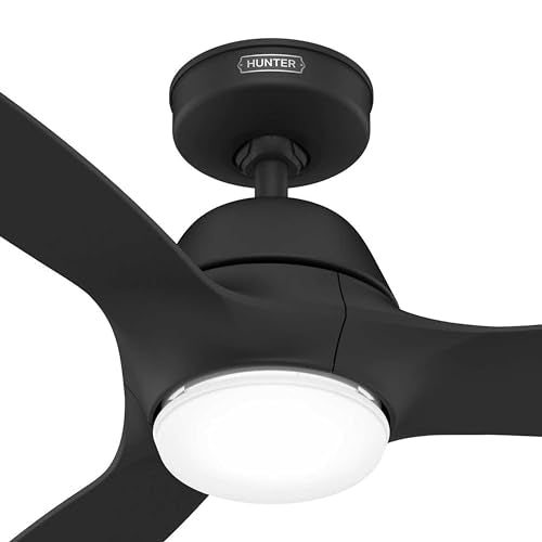 HUNTER SKYWAY LED 52" CEILING FAN CC51672 - BLACK - Like New