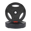 Fitvids Vinyl Standard 1-Inch Plate Weight Plate for Strength 20-Pound, Pair - Brand New
