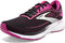 1203751B533 BROOKS WOMEN’S TRACE 2 NEUTRAL Black/Festival Fuchsia/Pink 7.5 Like New