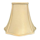Royal Designs, Inc. Flare Bottom Square Bell Lamp Shade 4 x 10 x 8.5 Gold BS-702 - Brand New