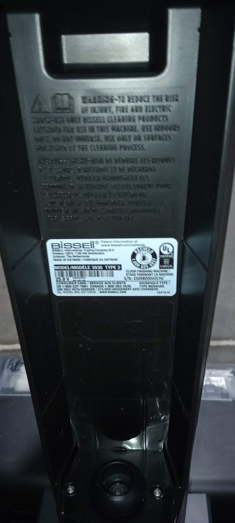 BISSELL CROSSWAVE OMNIFORCE EDGE WET DRY VACUUM CORDLESS - BLACK - Like New