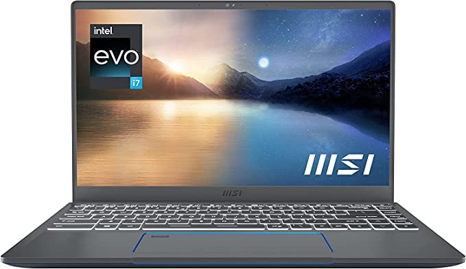 MSI PRESTIGE 14 EVO A11M FHD I7-1195G7 32 1TB SSD A11MO-055US - GRAY - Like New