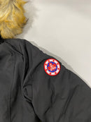 GALAXY BY HARVIC FUAR JACKET - SIZE LARGE - BLACK - Brand New