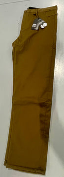 JUMPSTART MEN’S FLEECE-LINED STRETCH CHINO WORK PANTS, SIZE: 40X31 - TIMBER - Brand New