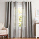 Exclusive Home Loha Linen Grommet Top Curtain Panel Pair, 54"x108", Dove Grey - Like New