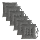 Civkor Chair Pads Seat Cushions 16x16 Inch with Ties for Dining Chairs, 6Pcs - Brand New