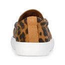 NO BOUNDARIES WOMEN'S CANVAS SLIP ON SNEAKERS - SIZE: WOMEN 8 - LEOPARD - Brand New