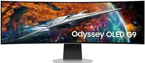 SAMSUNG 49" Odyssey OLED G9 Curved Gaming Monitor 240Hz LS49CG954SNXZA - Black Like New