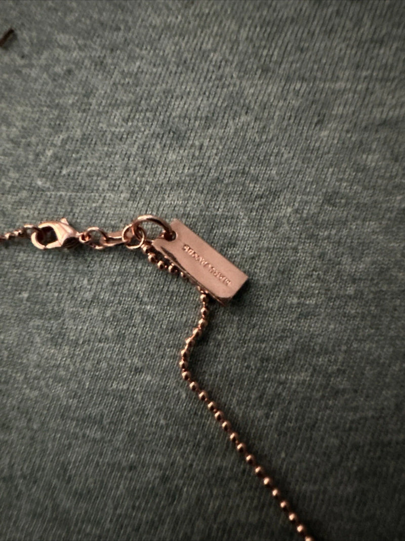 MARC JACOBS RARE WISHBONE NECKLACE, 17" - ROSE GOLD - Like New