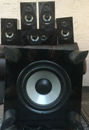 ENERGY SUBWOOFER WITH 5 PIECE CLASSIC 5.1 SATELLITE SPEAKERS ESW-8 - BLACK - Like New