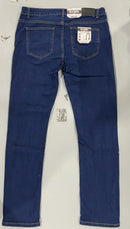 BLU ROCK MEN'S JEANS FLEX, 4-WAY STRETCH - SIZE: MEN 36X32 - DARK WASH - Brand New
