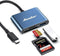 Hicober USB Type-C 3-In-1 SD And Micro SD Card Reader UCN3298 - Blue Like New