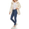 COLE HAAN WOMEN'S BELTED PILLOW-COLLAR PUFFER COAT SIZE WOMEN L VANILLA - Brand New