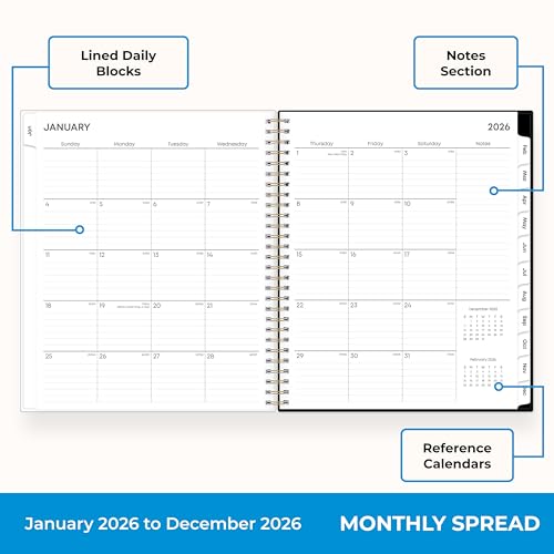 Blue Sky 2026 Monthly Planner Calendar January 2026 - December 2026 8" x 10" - Brand New