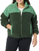 AMAZON ESSENTIALS WOMEN'S LONG SLEEVE FLEECE ZIP-UP SHERPA - XS - DG/SGS - Brand New