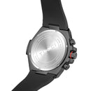 TUCCI ITALY COMPLESSO UNISEX SILICONE WRIST WATCH - GUNMETAL BLACK - Like New