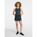 ATHLETIC WORKS WOMEN'S BUTTERCORE RACERBACK TANK TOP - SIZE: L - BLACK SOOT DD - Brand New