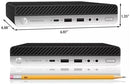 HP ELITEDESK 800 G5 DESKTOP MINI PC CORE I5-9500 3.00GHZ 16GB 256GB SSD - BLACK - Like New