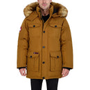 CANADA WEATHER GEAR PARKA COAT FO MEN-INSULATED WINTER JACKET W/FAUX FUR HOOD - Brand New